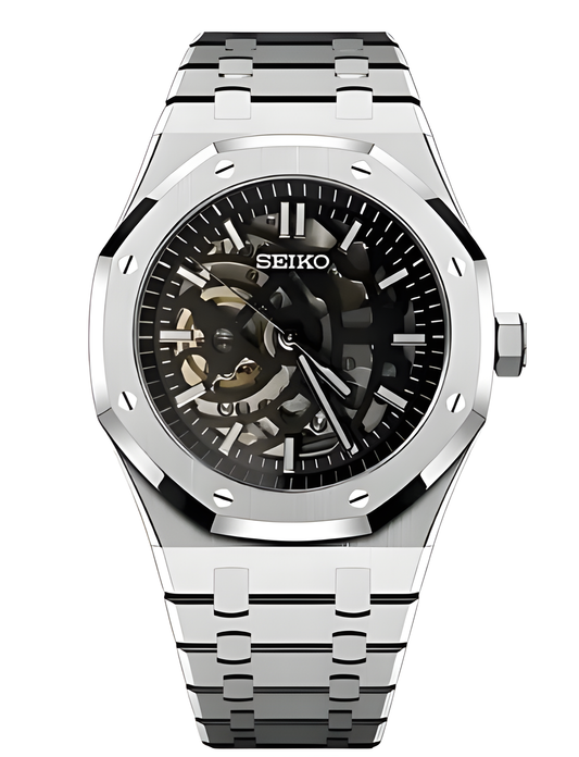 Seiko Royal Oak Skeleton Silver