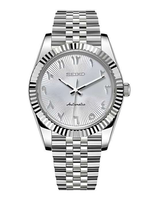 Seiko Datejust Silver Arabic